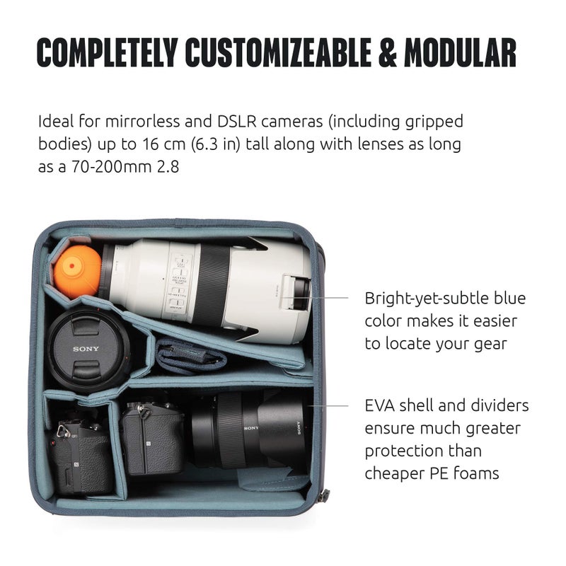 Shimoda Medium DSLR Core Unit v2 - Padded Camera Bag Organizer Fits DSLR, SLR, Mirrorless Cameras and lenses (520-214) - Image 3